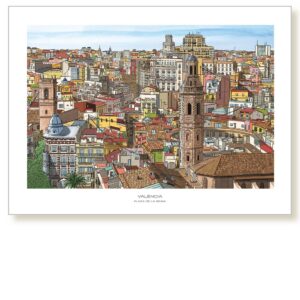 Vista de Valencia desde el Miguelete